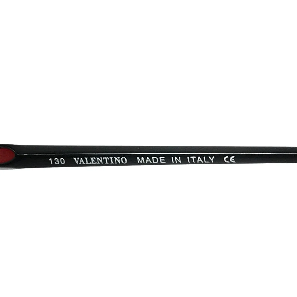 Vintage Valentino Petite Eyeglasses Frames 5496 0Q48 Black Red Oval 49-15-130